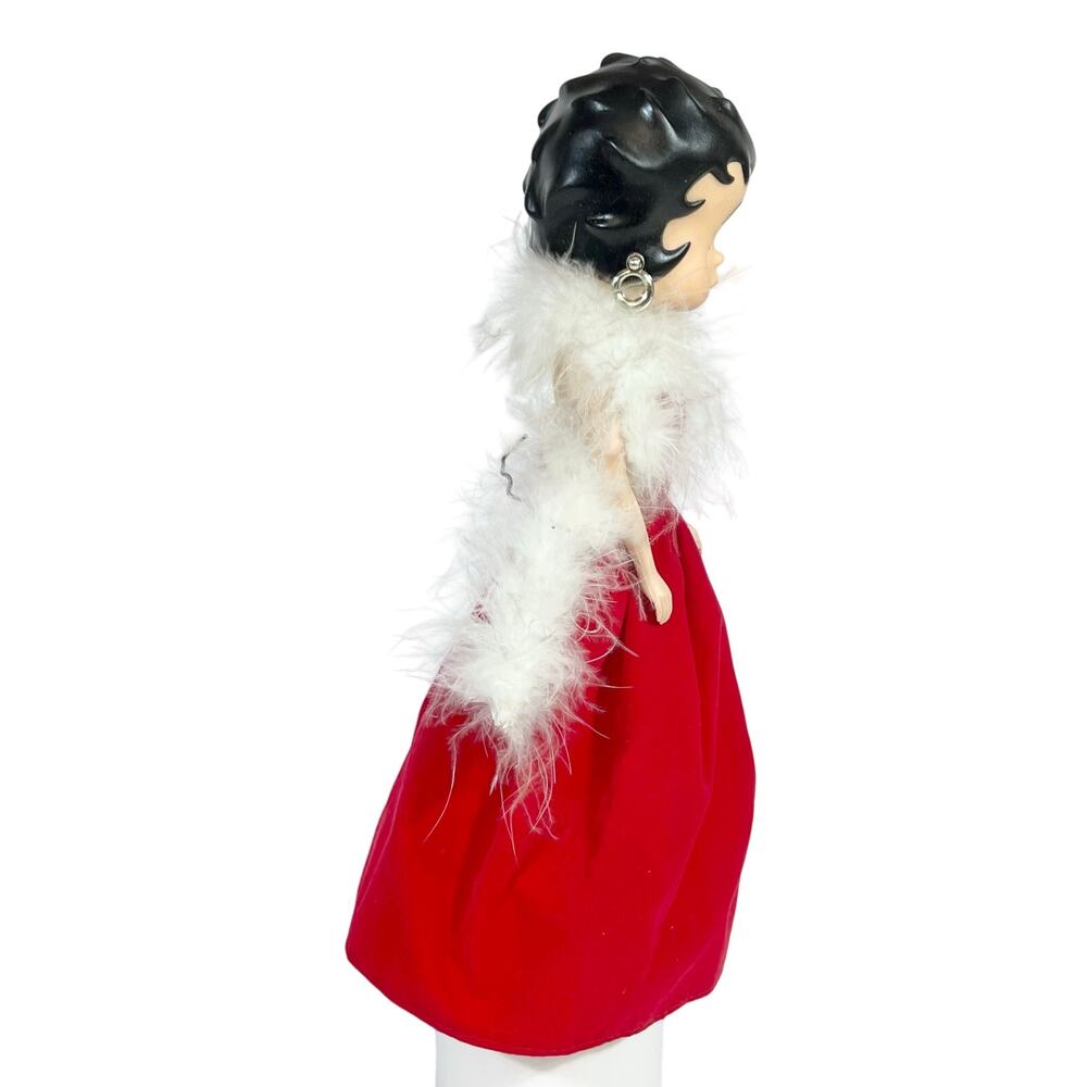 Vintage Betty Boop Fashion Doll Red Dress White Feathers Precious Kids 1998 - Picture 2 of 15